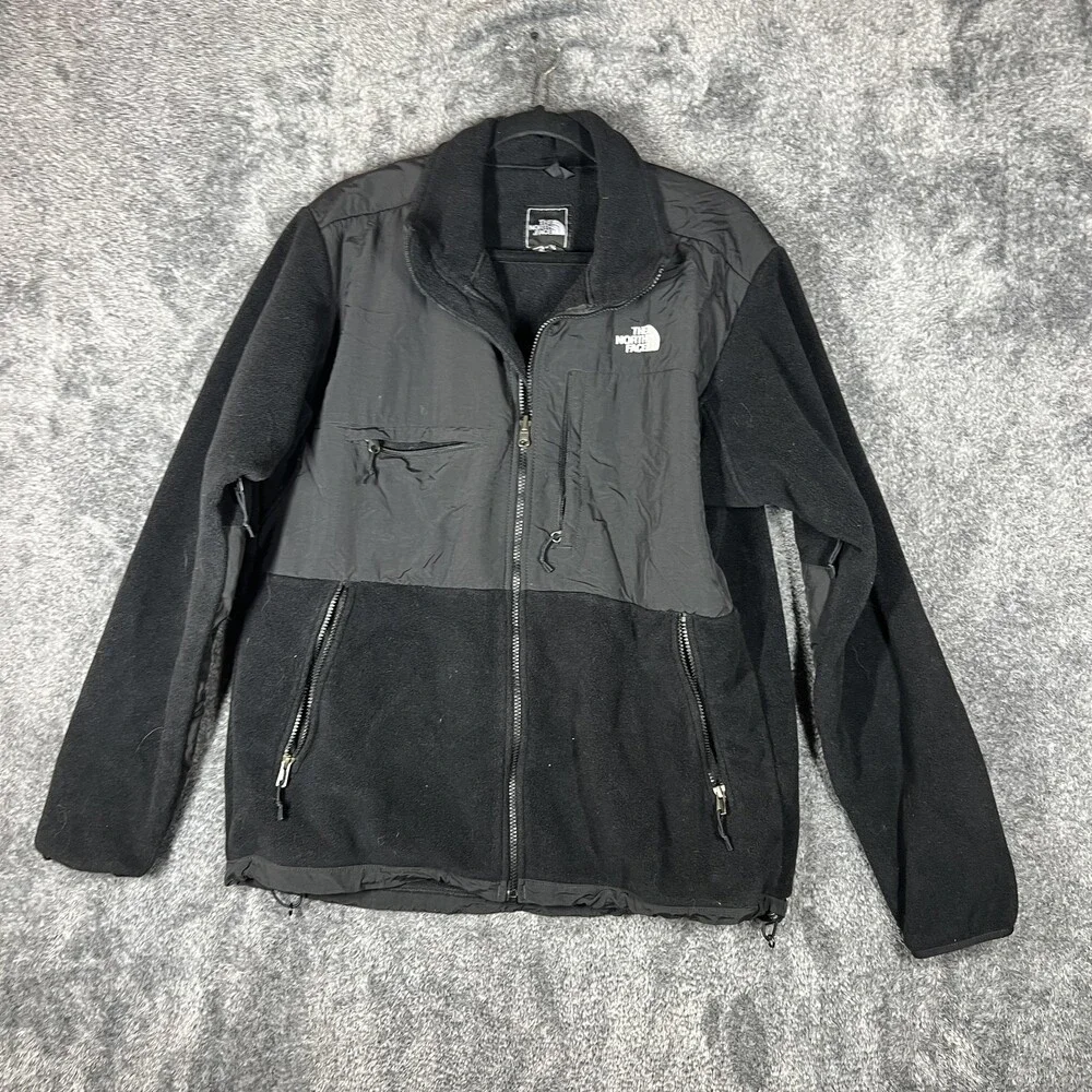 The North Face Jacket Mens Large Black Fleece Full Zip Outdoor Windbreaker